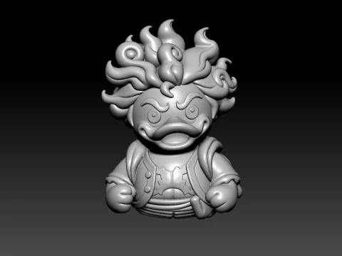 Rubber Duck - Monkey D Luffy Gear 5 - 3D print 3D Print Model