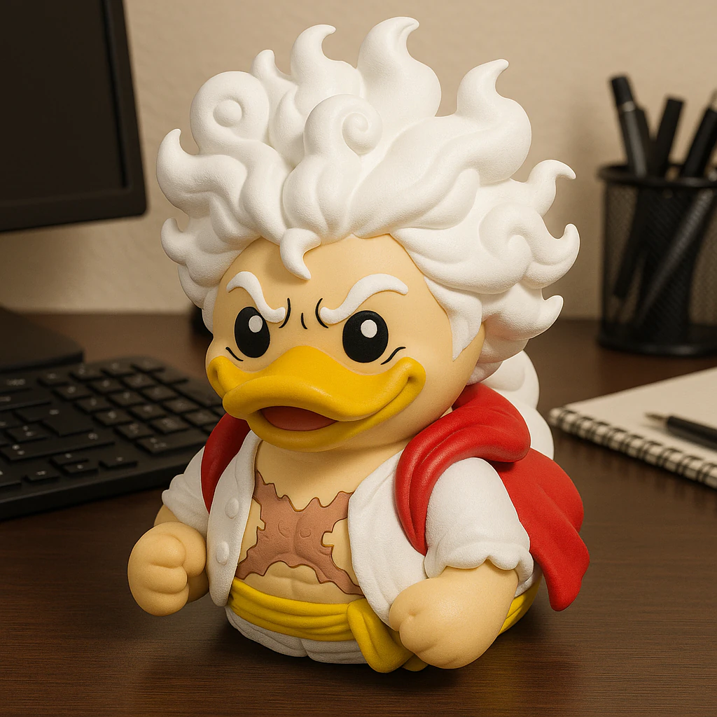 Rubber Duck - Monkey D Luffy Gear 5 - 3D print 3D Print Model .c4d .max .obj .3ds .fbx .stl .blend 