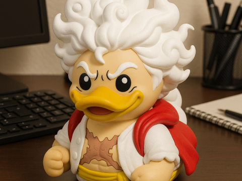 Rubber Duck - Monkey D Luffy Gear 5 - 3D print 3D Print Model
