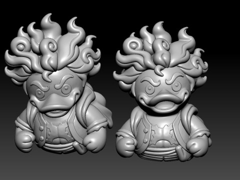 Rubber Duck - Monkey D Luffy Gear 5 - 3D print 3D 프린트 모델