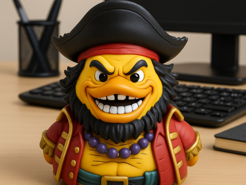 Rubber Duck - Marshall D Teach One piece - 3D print 3D Baskı Modeli
