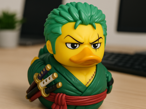 Rubber Duck - Roronoa Zoro ONE PIECE- 3d print 3D Baskı Modeli