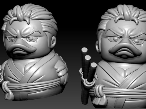 Rubber Duck - Roronoa Zoro ONE PIECE- 3d print 3D Принт Модель