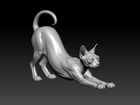 CAT sphynx model - Cat urban vibes - 3D print Model Cetak 3D