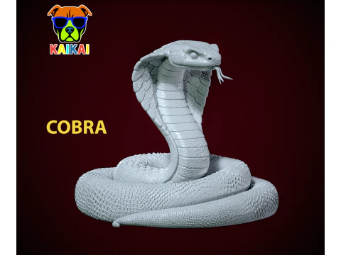 Statua da caccia del cobra reale - stampa 3D Modello di stampa 3D