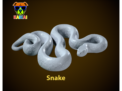 Jungle snake - cobra statue - 3D print 3D Принт Модель