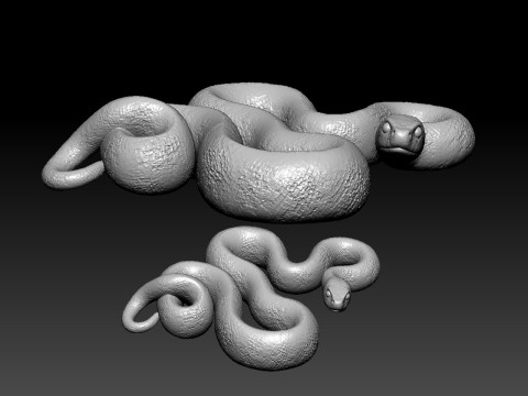 Jungle snake - cobra statue - 3D print Modello di stampa 3D