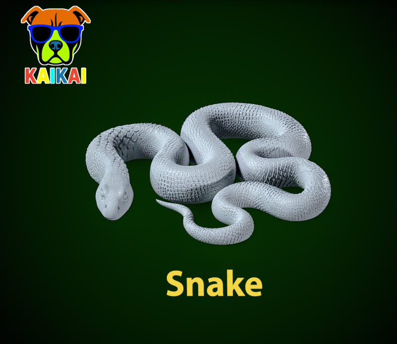 Venomous snake - cobra - snake - 3D print Modelo de impresión 3D .c4d .max .obj .3ds .fbx .stl .blend 