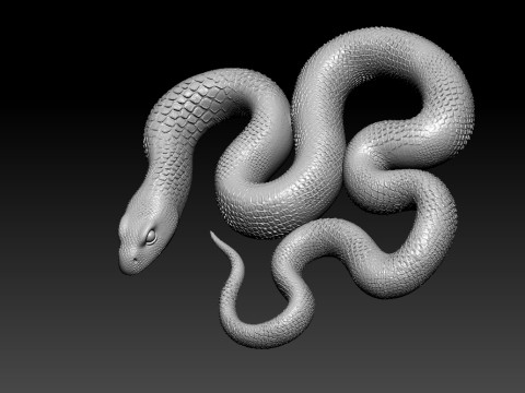 Venomous snake - cobra - snake - 3D print Modelo de impresión 3D