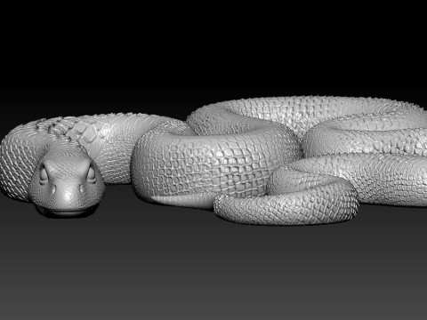Venomous snake - cobra - snake - 3D print Modelo de impresión 3D