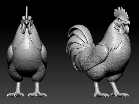 Rooster statue - animal decor - 3D print 3D Принт Модель