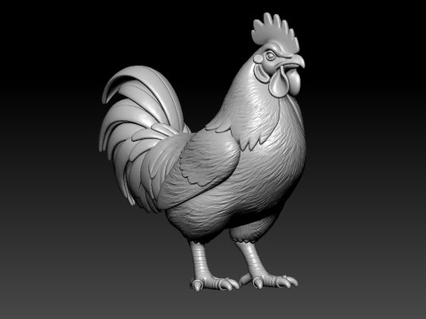 Rooster statue - animal decor - 3D print 3D Принт Модель