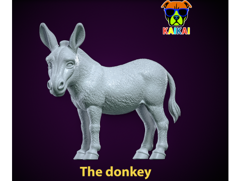 Donkey statue - Burro decor - 3D print 3D Print Model