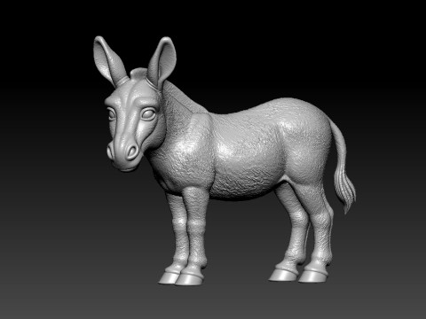 Donkey statue - Burro decor - 3D print 3D 프린트 모델
