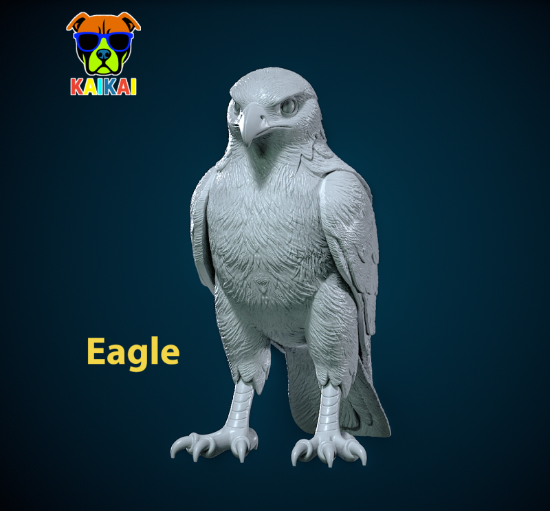 Eagle statue - Bird decor - 3D print 3D प्रिंट मॉडल .c4d .max .obj .3ds .fbx .stl .blend