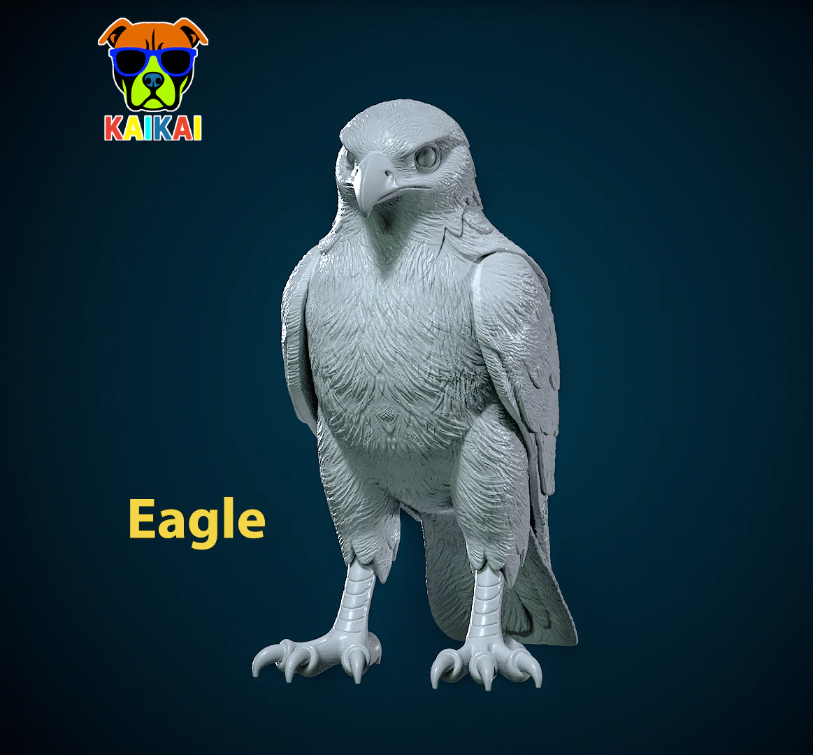 Eagle statue - Bird decor - 3D print 3D Print Model .c4d .max .obj .3ds .fbx .stl .blend 