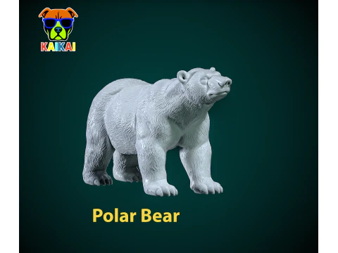 Pomnik białego niedźwiedzia polarnego - wydruk 3D Model do druku 3D