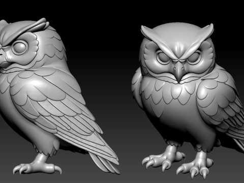 Owl model - Night owl decor - 3D print Model do druku 3D