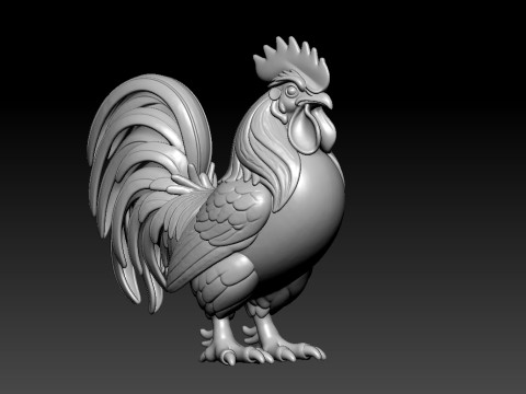 Chicken - Rooster model - 3D print 3D Принт Модель
