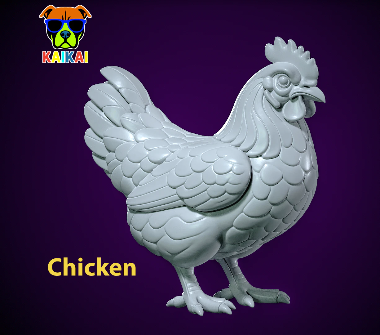 Chicken - The hen model - 3D print 3D Print Model .c4d .max .obj .3ds .fbx .stl .blend 