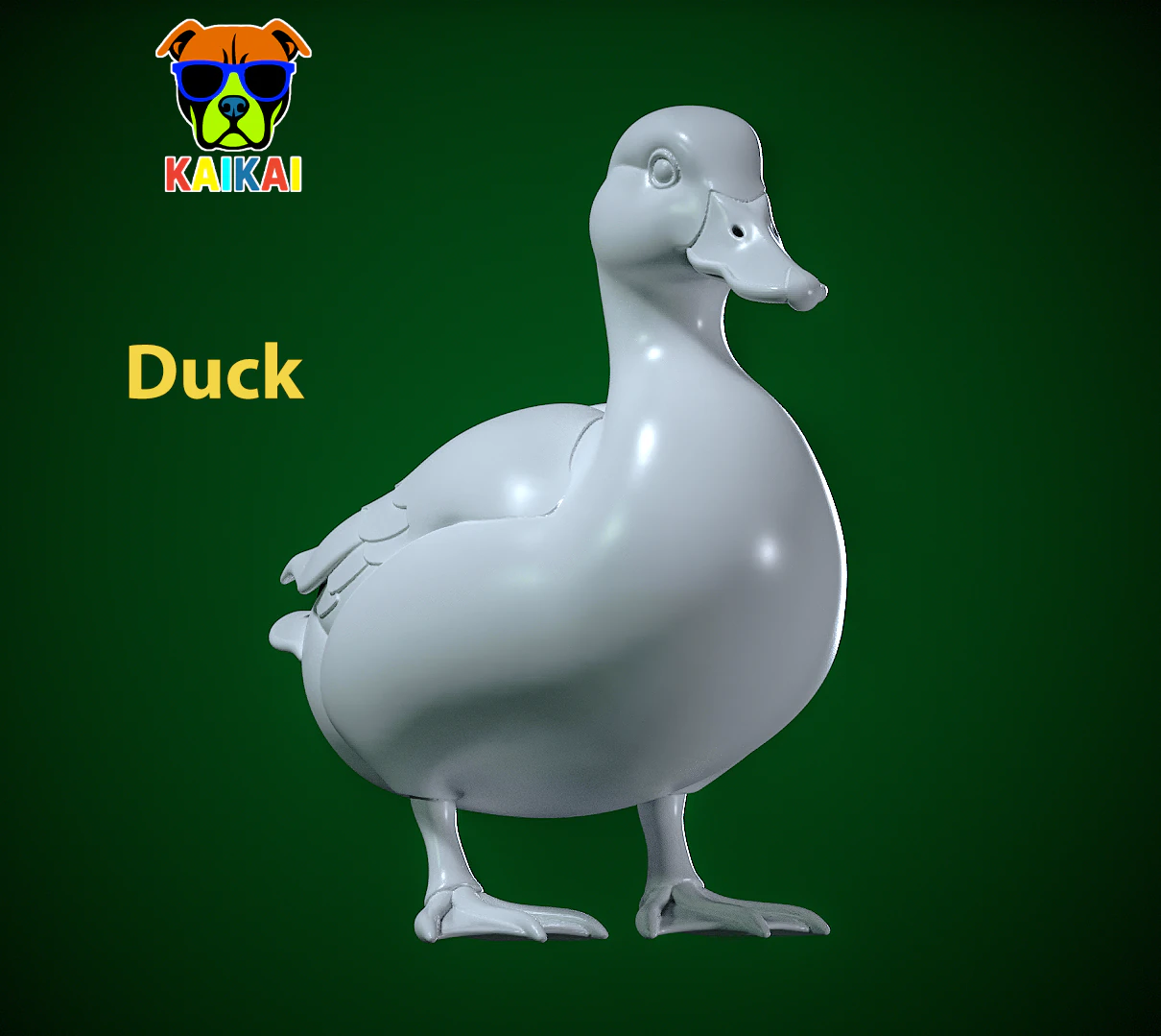 Duck statue - Duck model - 3D print 3D Print Model .c4d .max .obj .3ds .fbx .stl .blend