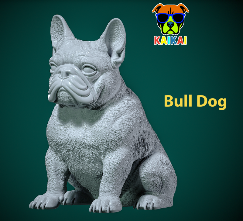 Bulldog statue - america bully dog - 3D print 3D Baskı Modeli .c4d .max .obj .3ds .fbx .stl .blend