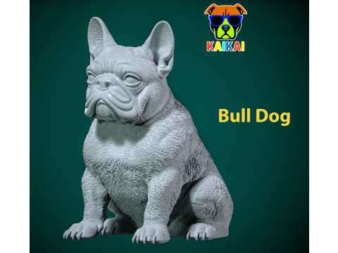 Bulldog statue - america bully dog - 3D print 3D Print Model