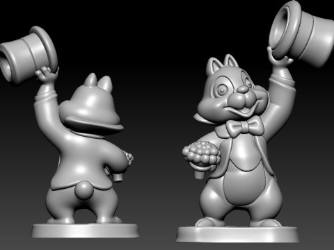 Disney Movie Two Chips and a Miss - 3D print 3D Baskı Modeli