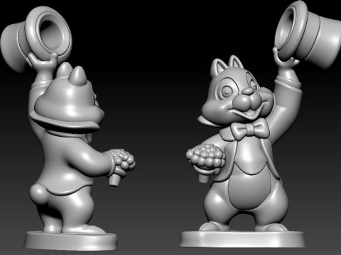 Disney Movie Two Chips and a Miss - 3D print 3D Baskı Modeli