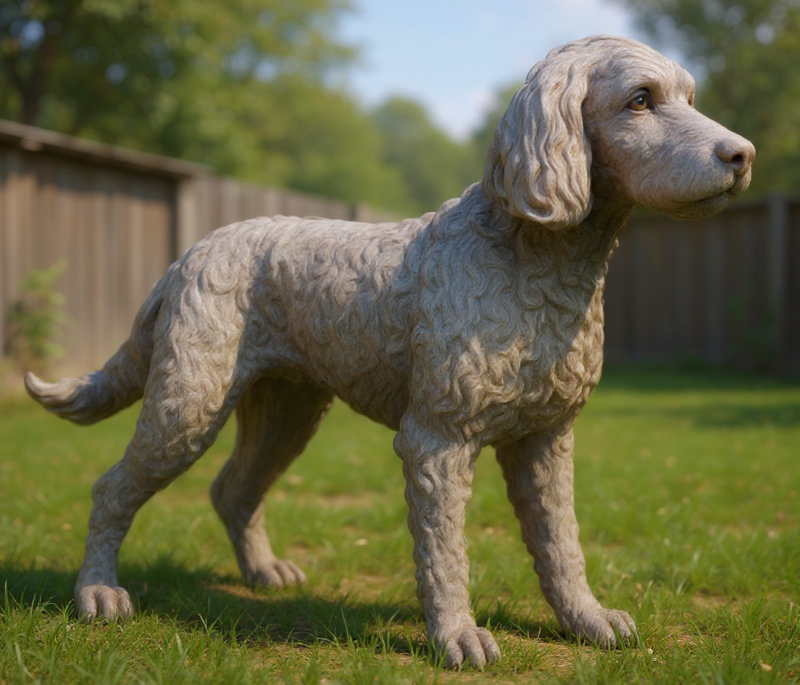 Cocker spaniel lying dog model - 3D print 3D 프린트 모델 .c4d .max .obj .3ds .fbx .stl .blend