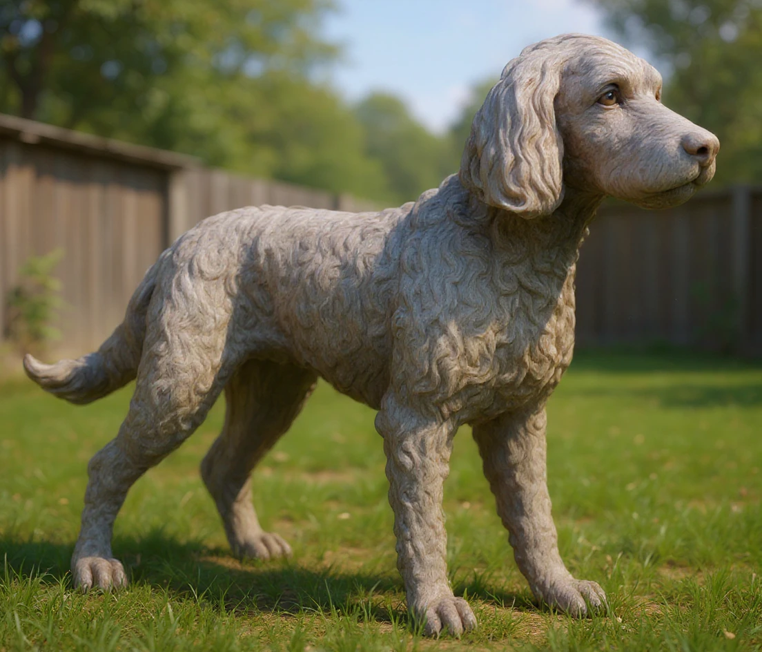 Cocker spaniel lying dog model - 3D print 3D Print Model .c4d .max .obj .3ds .fbx .stl .blend 