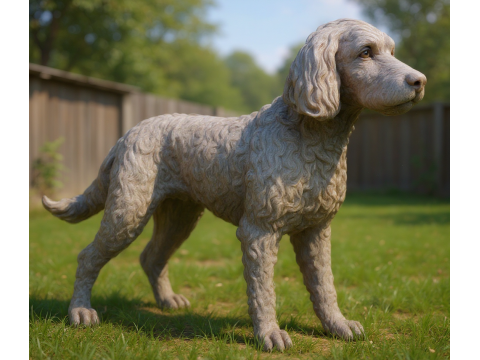 Cocker spaniel lying dog model - 3D print 3D Print Model
