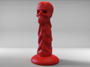 gode cr&acirc;ne gothique Modèles 3D en vedette