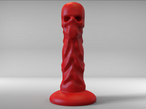 gothic skull dildo Model Cetak 3D