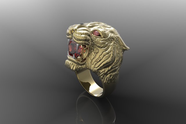 leon ring 3D 프린트 모델 .c4d .max .obj .3ds .fbx .stl .blend 