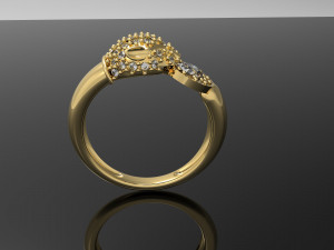 panther diamond ring 3D Принт Модель