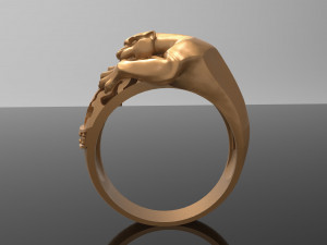 panther ring Modelo de Impressão 3D