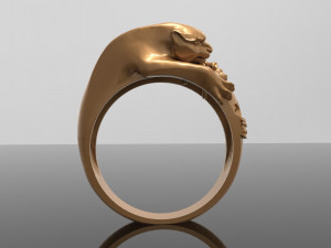 panther ring Modelo de Impressão 3D