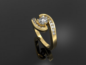 diamond ring 3D 打印模型