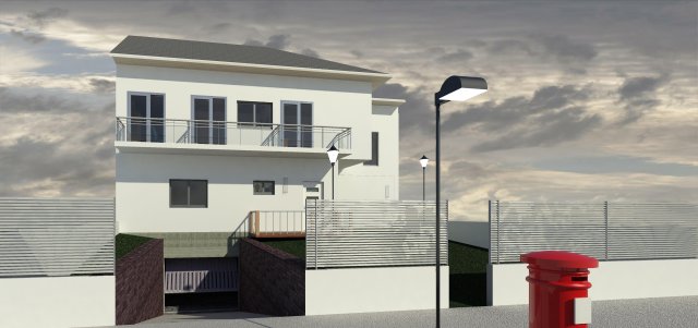 detached house with 2 floors and a garage sub-floor Modelo 3D .c4d .max .obj .3ds .fbx .stl .blend 