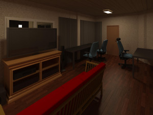 detached house with 2 floors and a garage sub-floor Modelo 3D