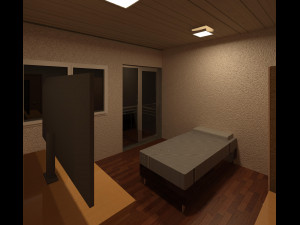 detached house with 2 floors and a garage sub-floor Modelo 3D