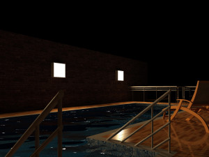detached house with 2 floors and a garage sub-floor Modelo 3D