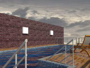 detached house with 2 floors and a garage sub-floor Modelo 3D