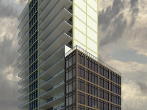hotel with 18 floors 3D 模型