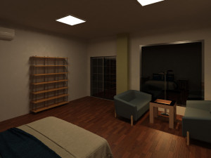 hotel with 18 floors 3D 模型