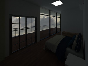 hotel with 18 floors 3D 模型