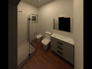 hotel with 18 floors 3D Model