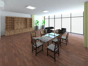 hotel with 18 floors 3D Model
