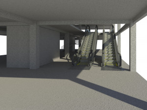 hotel with 18 floors 3D 模型